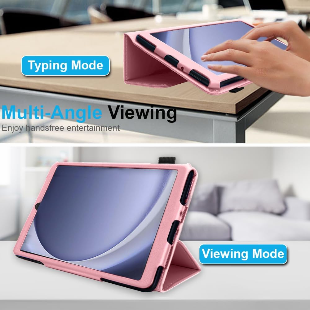 [Folio Case] Smart Cover Stand with Auto Sleep/Wake & Hand Strap for Samsung Galaxy Tab A9 Plus 11" (SM-X210 / SM-X215)