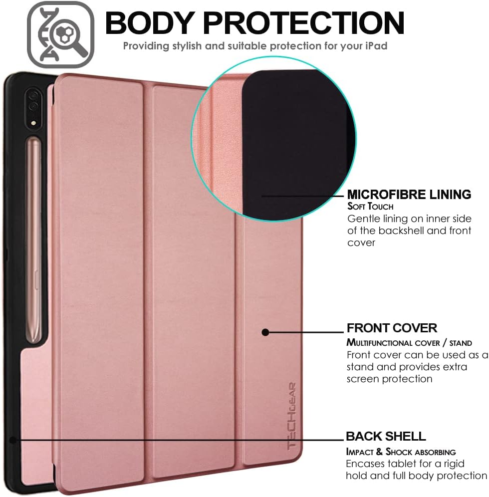 [Smart Case] Slim Stand Cover with Auto Sleep/Wake for Samsung Galaxy Tab S9 Ultra (SM-X910, SM-X916 Series)