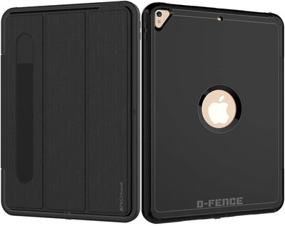 [D-FENCE Case] Tough & Rugged Smart Case For Apple iPad Air 3 2019, iPad Pro 10.5"
