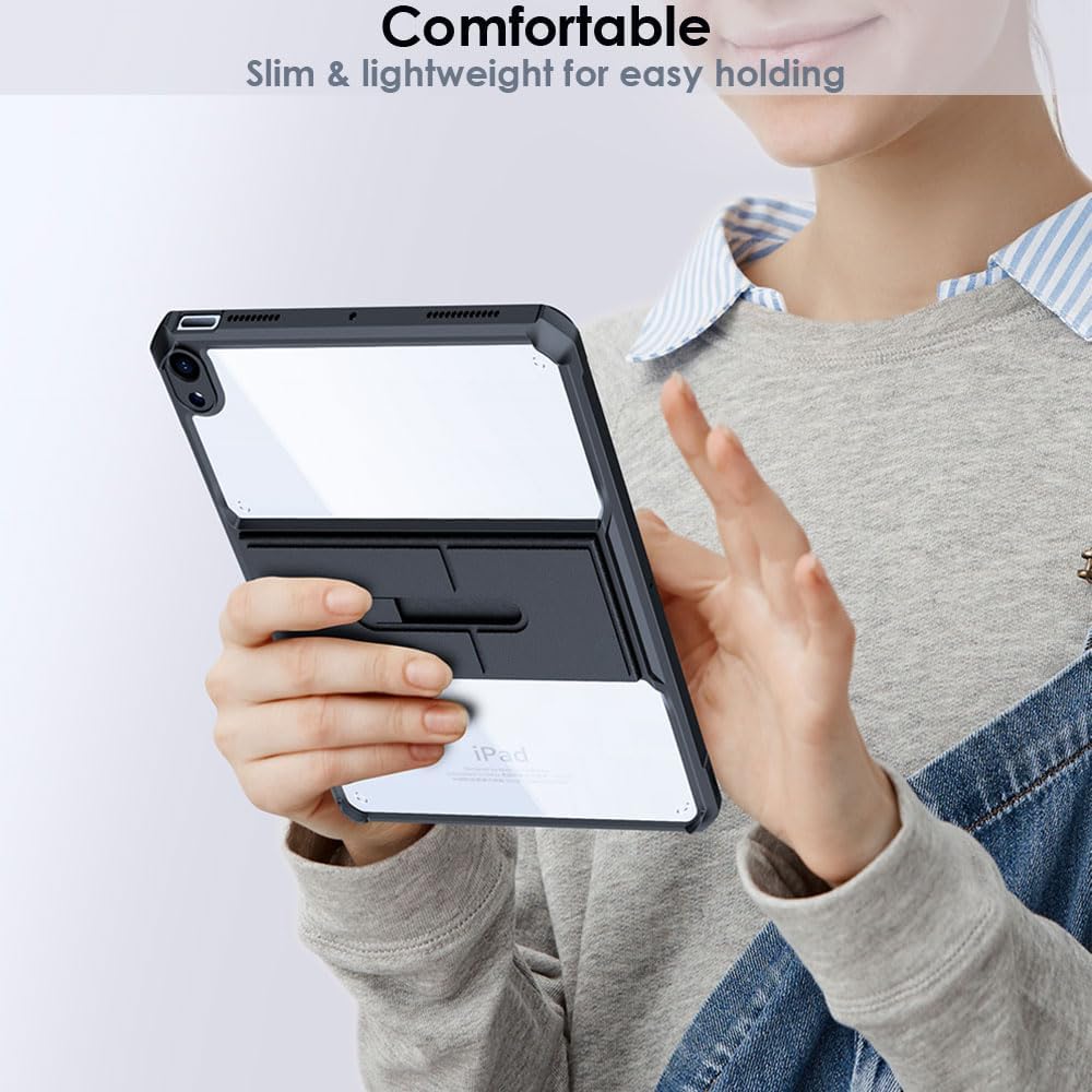 [Fusion Armour] Premium Slim Hybrid Tough Rugged Protective Bumper Case With Stand for Apple iPad 10.2" 2021/2020/2019 (7th / 8th / 9th Generation)