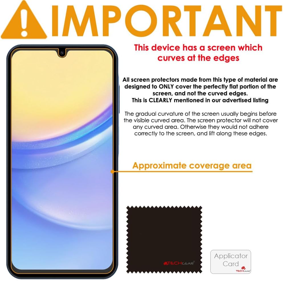 [3 Pack] Samsung Galaxy A15 5G Clear Film Screen Protector