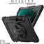 [UTILITY Case] Full Body Shockproof Case with Stand, Hand & Shoulder Strap for Samsung Galaxy Tab S9 FE Plus 12.4" (SM-X610 / SM-X616)