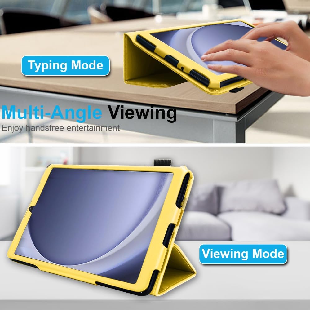 [Folio Case] Smart Cover Stand with Auto Sleep/Wake & Hand Strap for Samsung Galaxy Tab A9 Plus 11" (SM-X210 / SM-X215)