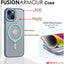 [Fusion Armour Ring] Premium Tough Protective Magnetic Ring Kickstand Case, MagSafe Case for iPhone 15 Plus 6.7"