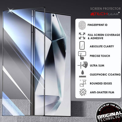 Samsung Galaxy S24 Ultra FULL Tempered Glass Screen & with Camera Lens Protector