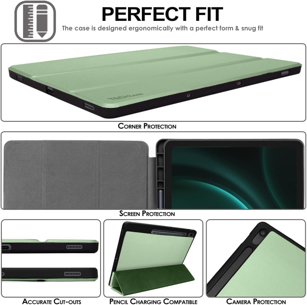 [Smart Case] Slim Stand Cover with Auto Sleep/Wake for Samsung Galaxy Tab S9 FE Plus 12.4" (SM-X610 / SM-X616)