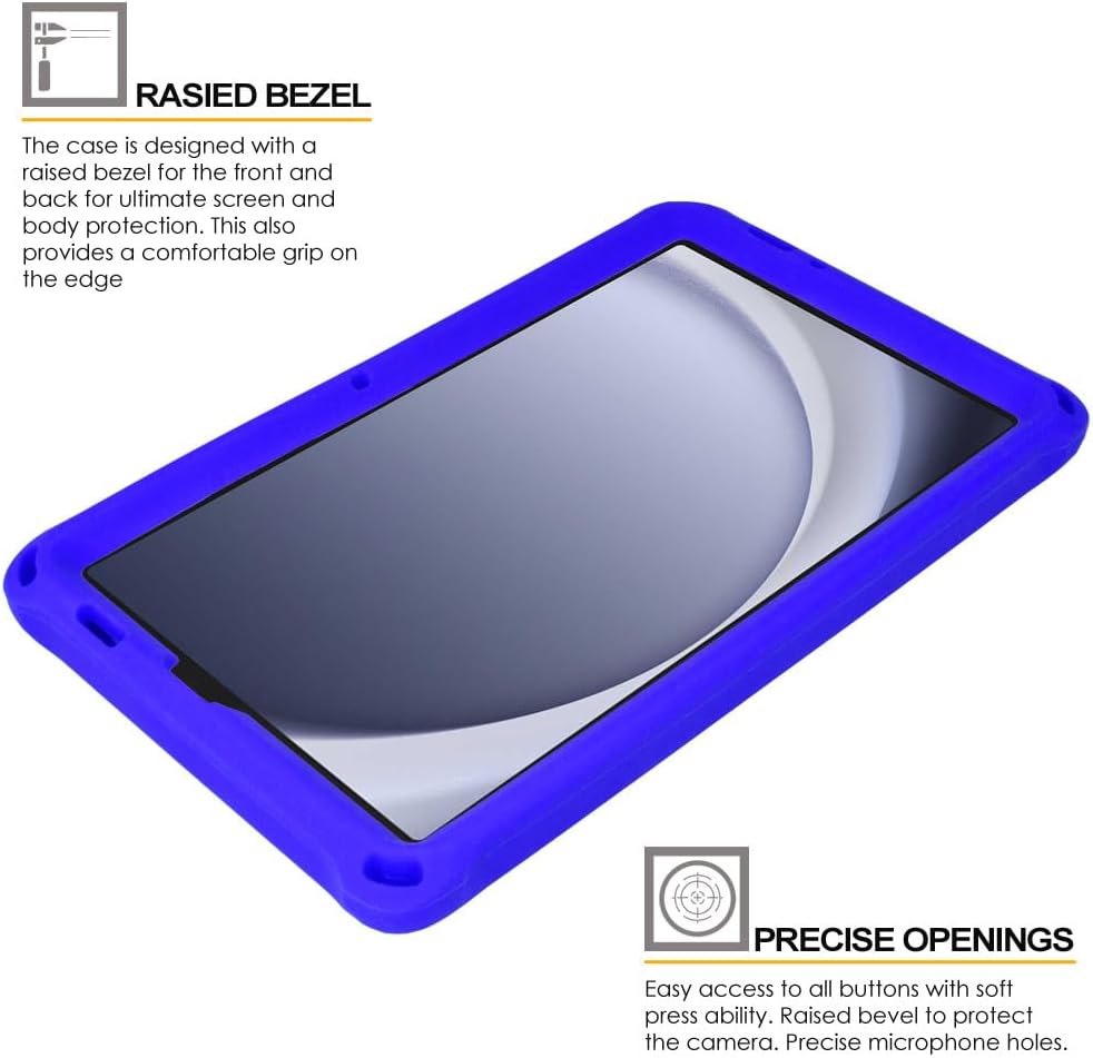 [Bumper Case] Shockproof Soft Easy Grip Case for Samsung Galaxy Tab A9 8.7" (SM-X110 / SM-X115)