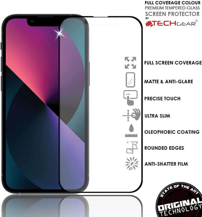 iPhone 16e Anti Glare, Matte Full Coverage 3D Tempered Glass Screen Protectors