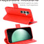 [Leather Wallet Case] Protective Cover with Cash & Card Holder, Stand and Wrist Strap For Samsung Galaxy S23 FE 5G