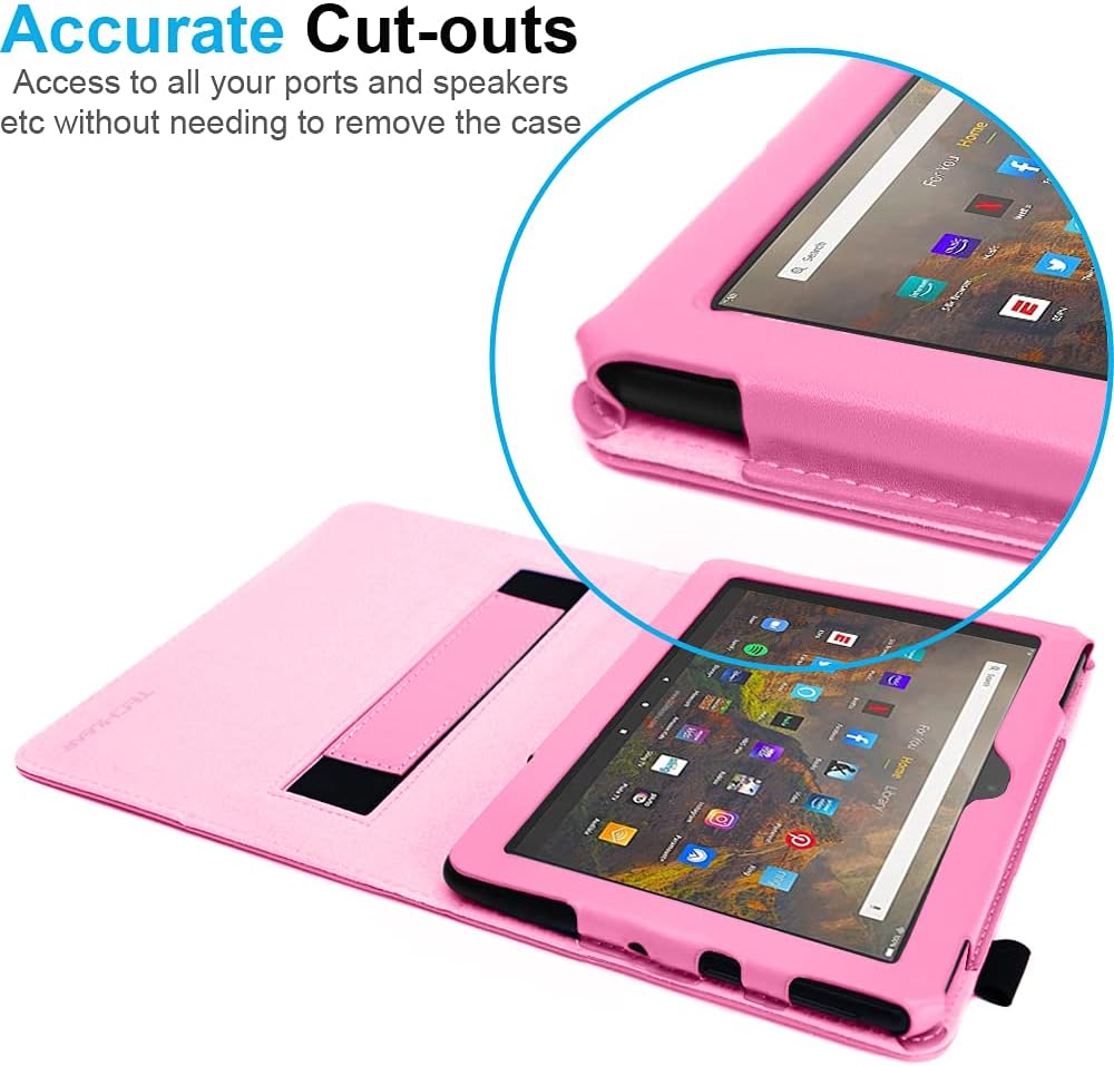 [Folio Case] Smart Cover Stand with Auto Sleep/Wake & Hand Strap for Amazon Fire Max 11" 2023 / 13th Generation