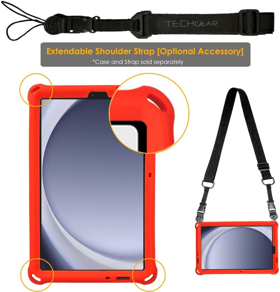 [Bumper Case] Shockproof Soft Easy Grip Case for Samsung Galaxy Tab A9 8.7" (SM-X110 / SM-X115)