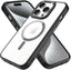 iPhone 15 Pro Tough Case [Magnetic Fusion] Premium Tough Rugged Protective Case Slim Heavy Duty Protection with Clear Back Compatible with MagSafe