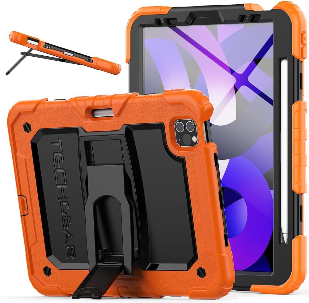 [ArmourSHIELD] Full Body Tough Rugged Case with Folding Stand & Protector For Apple iPad Air 10.9" 4th/5th Gen (2022/20) & iPad Pro 11" 4th/3rd Gen