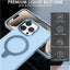 Premium Liquid Silicone Shockproof Anti-Scratch Magnetic Kickstand Case, Soft Microfibre Lining, Compatible with MagSafe Case for iPhone 15 Pro 6.1"