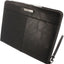 Executive Leather Folio Organiser with Anti-Shock Bubble Interior and Stash Pockets, Pouches and Card Slots