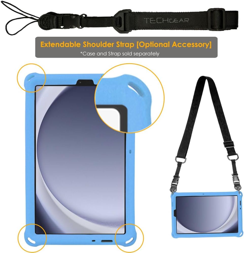 [Bumper Case] Shockproof Soft Easy Grip Case for Samsung Galaxy Tab A9 8.7" (SM-X110 / SM-X115)