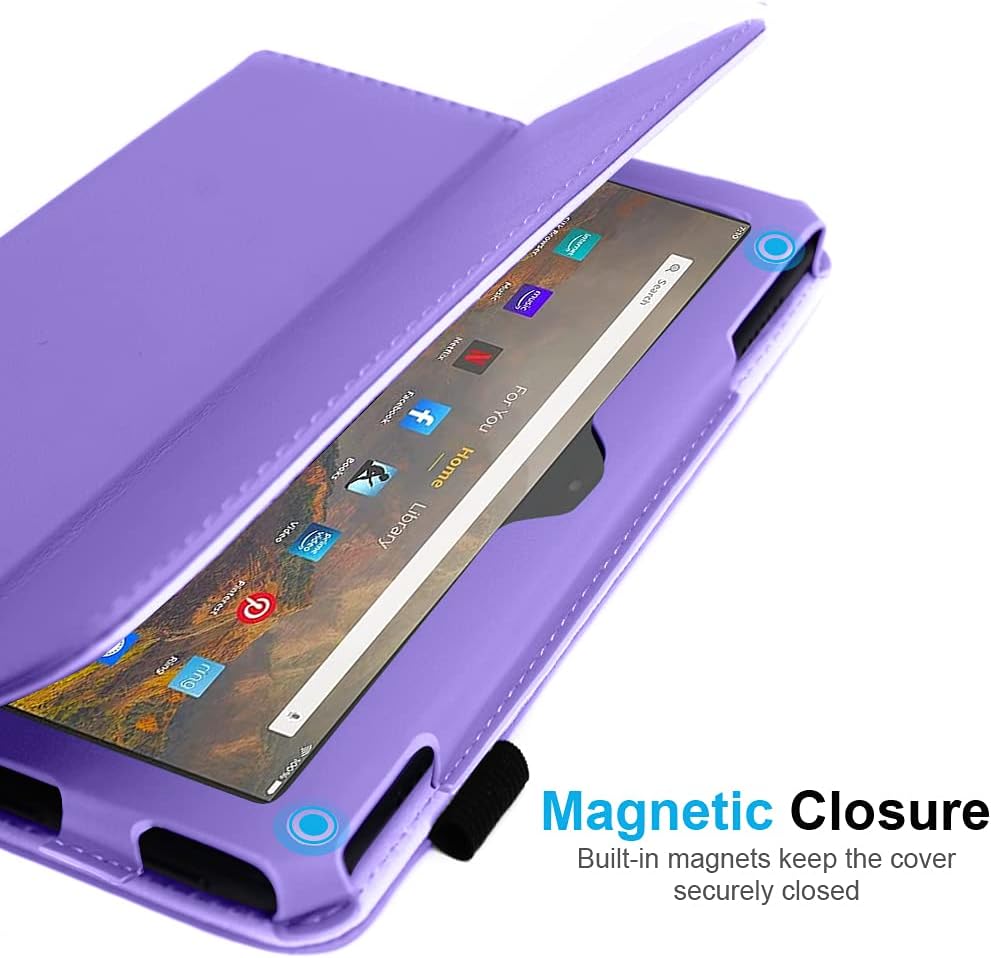 [Folio Case] Smart Cover Stand with Auto Sleep/Wake & Hand Strap for Amazon Fire Max 11" 2023 / 13th Generation