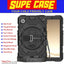 [SUPE Case] Tough Shockproof Fun Case with 360 Rotating Stand, Hand & Shoulder Strap for Samsung Galaxy Tab A9 8.7" (SM-X110 / SM-X115)