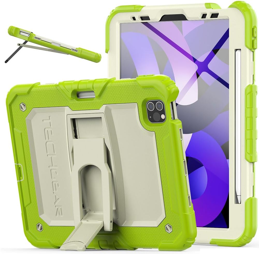 [ArmourSHIELD] Full Body Tough Rugged Case with Folding Stand & Protector For Apple iPad Air 10.9" 4th/5th Gen (2022/20) & iPad Pro 11" 4th/3rd Gen