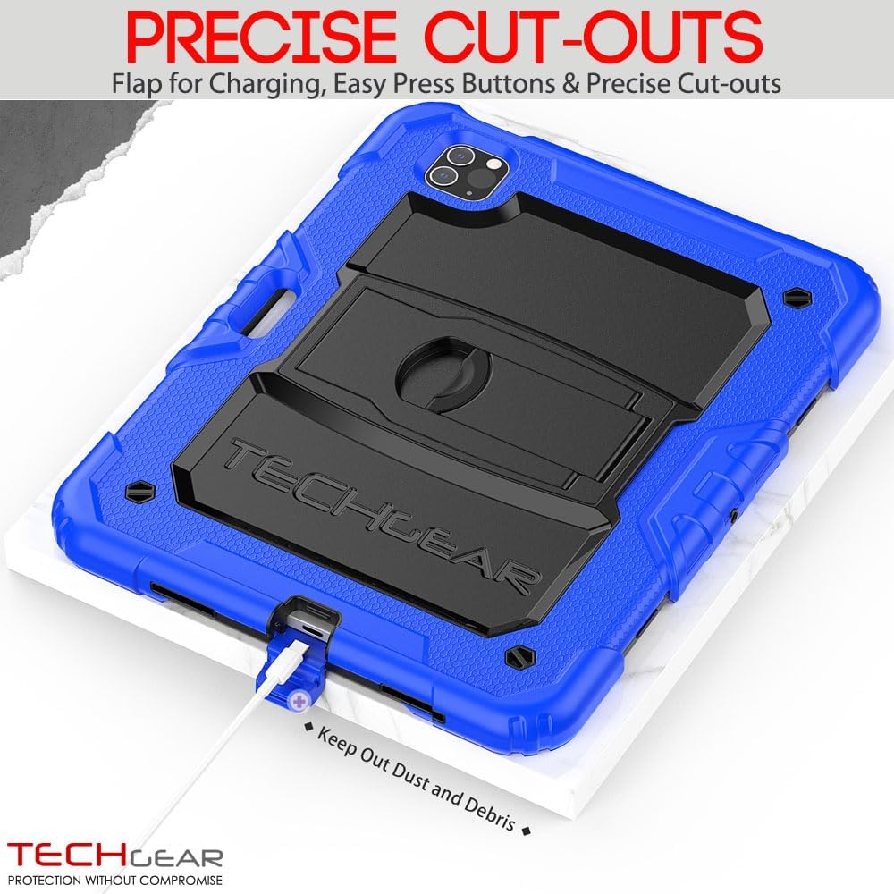 [ArmourSHIELD] Full Body Tough Rugged Case with Folding Stand & Protector For Apple iPad Air 10.9" 4th/5th Gen (2022/20) & iPad Pro 11" 4th/3rd Gen