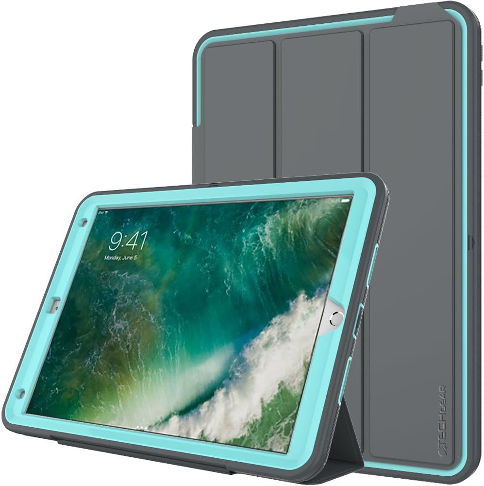 [D-FENCE Case] Tough & Rugged Smart Case For Apple iPad Air 3 2019, iPad Pro 10.5"