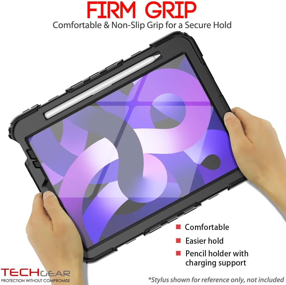 [ArmourSHIELD] Full Body Tough Rugged Case with Folding Stand & Protector For Apple iPad Air 10.9" 4th/5th Gen (2022/20) & iPad Pro 11" 4th/3rd Gen