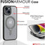[Fusion Armour Ring] Premium Tough Protective Magnetic Ring Kickstand Case, MagSafe Case for iPhone 15 Plus 6.7"