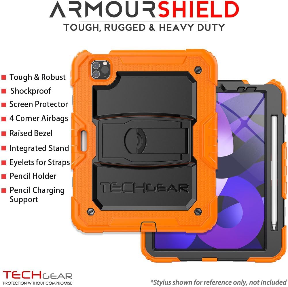 [ArmourSHIELD] Full Body Tough Rugged Case with Folding Stand & Protector For Apple iPad Air 10.9" 4th/5th Gen (2022/20) & iPad Pro 11" 4th/3rd Gen