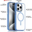 iPhone 15 Pro Max Tough MagSafe Case [Magnetic Fusion] Premium Tough Rugged Protective Case Slim Heavy Duty Protection with Clear Back