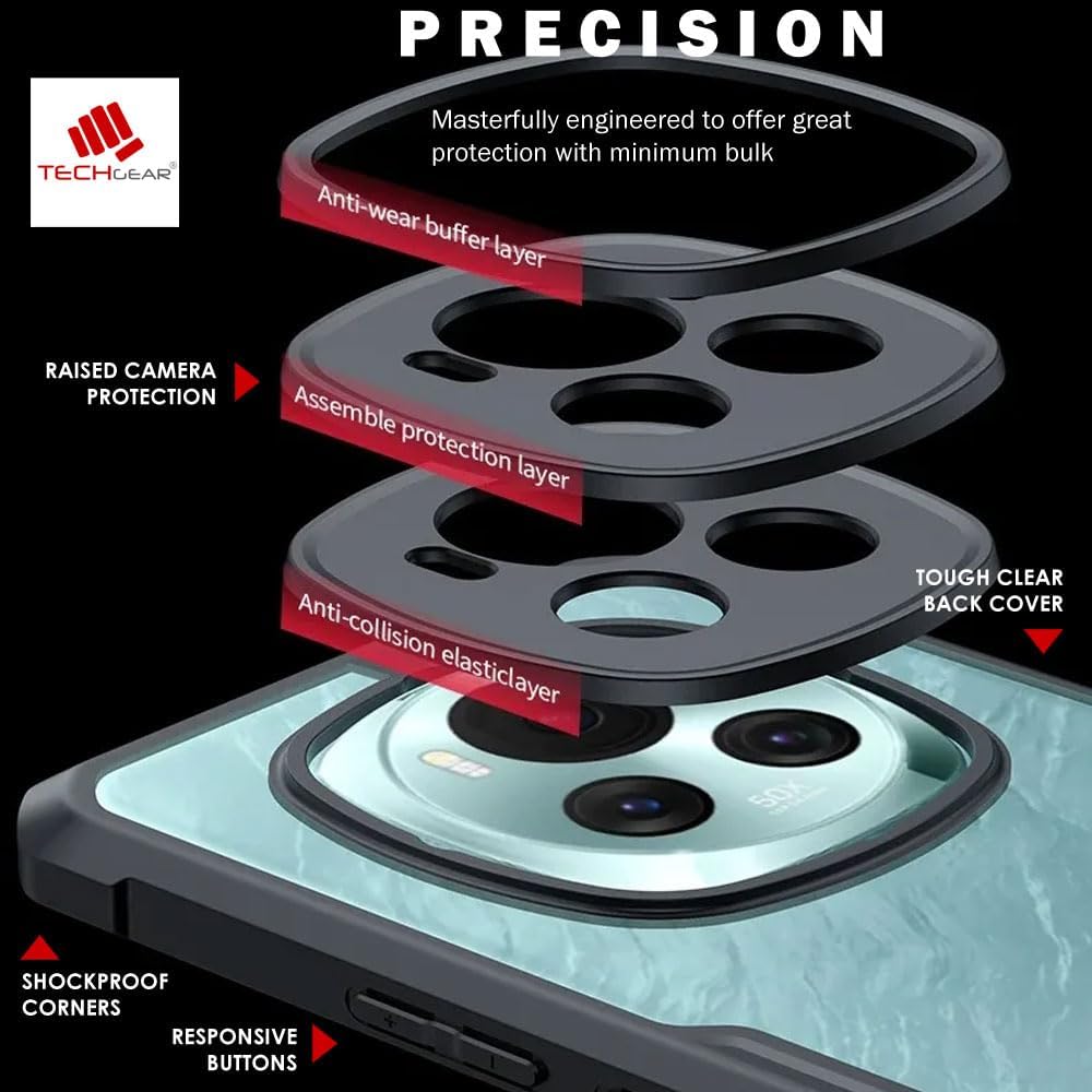 [Fusion Armour] Premium Hybrid Tough Rugged Protective Bumper Case Heavy Duty Protection with Clear Back Designed For Honor Magic 6 Pro 5G