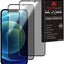 iPhone 12 / iPhone 12 Pro Anti Spy, Privacy Full Coverage 3D Tempered Glass Screen Protectors