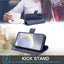 [Leather Wallet Case] Genuine Leather [RFID Blocking] Magnetic Flip Case with Card & Slots and Stand For Samsung Galaxy S24 Plus