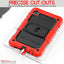 [ArmourSHIELD Case] Full Body Tough Rugged Case with Folding Stand & Screen Protector For Samsung Galaxy Tab A9 8.7" (SM-X110 / SM-X115)