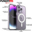 Apple iPhone 15 Pro Magnetic Case - Shockproof, Anti-Scratch, Slim & Light, Hybrid Drop Protection, Gel Bumper & Clear Hard Back MagSafe Case