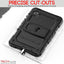 [ArmourSHIELD Case] Full Body Tough Rugged Case with Folding Stand & Screen Protector For Samsung Galaxy Tab A9 8.7" (SM-X110 / SM-X115)