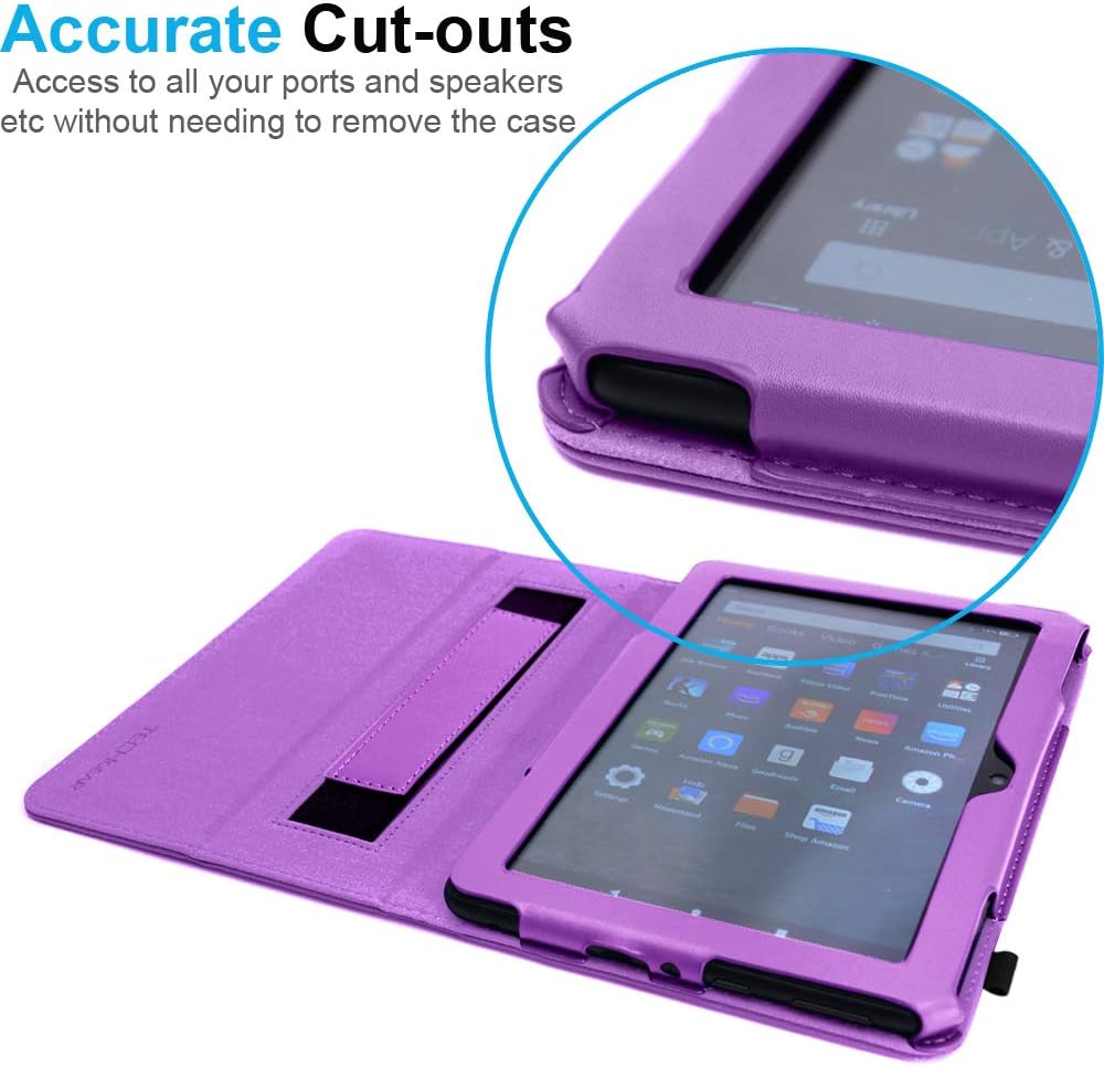 [Folio Case] Smart Cover Stand with Auto Sleep/Wake & Hand Strap for Amazon Fire Max 11" 2023 / 13th Generation