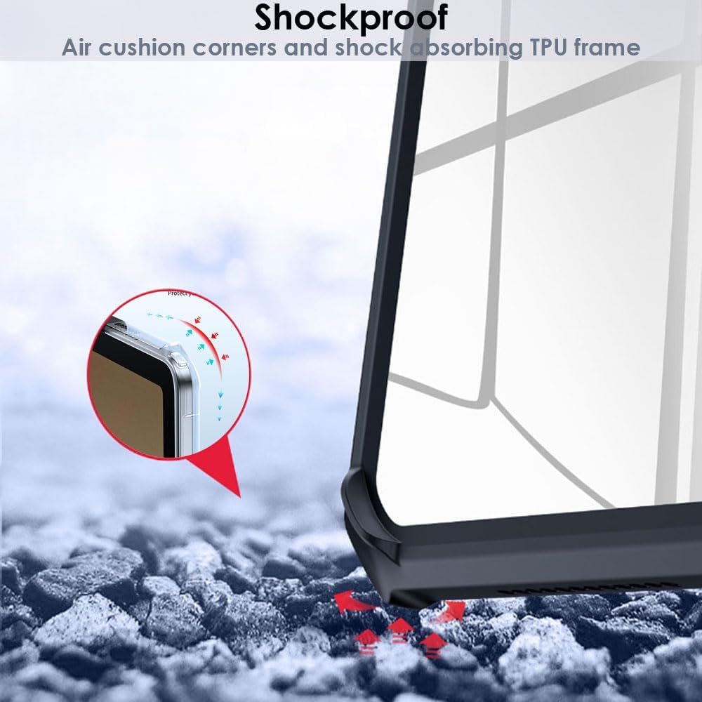 [Fusion Armour] Premium Slim Hybrid Tough Rugged Protective Bumper Case With Stand for Samsung Galaxy Tab A9 Plus 11" 2023 (SM-X210 / SM-X215)