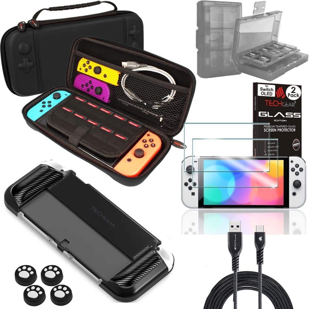 Nintendo Switch OLED Case & Accessory Bundle – Techgear