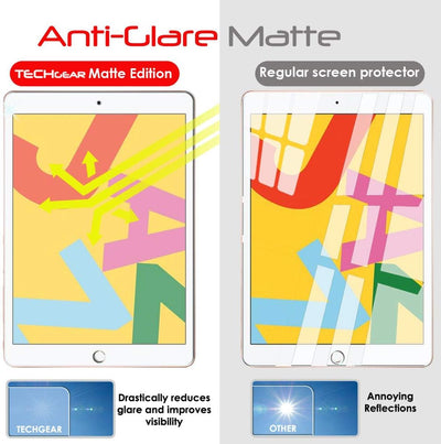 Apple iPad 10.2" (2021 - 2019, 9th / 8th / 7th Generation) Anti Glare, Matte Film Screen Protectors