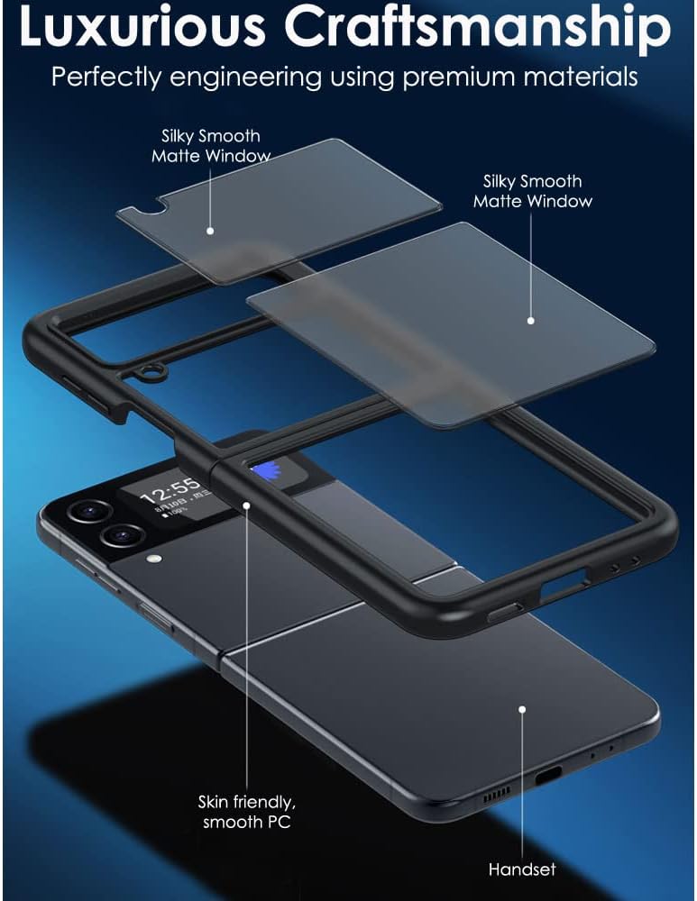 Samsung Galaxy Z Flip 4 Tough Case [Fusion FX] Premium Hybrid Tough Rugged Protective Bumper Case Heavy Duty Protection with Matte Back