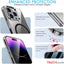 [Mag Fusion] Shockproof, Anti-Scratch, Slim & Light, Gel Bumper & Clear Hard Back Compatible with MagSafe Case Cover for iPhone 15 Pro Max 6.7"