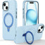Premium Liquid Silicone Shockproof Anti-Scratch Magnetic Kickstand Case, Soft Microfibre Lining, Compatible with MagSafe Case for iPhone 15 6.1"