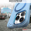 Premium Liquid Silicone Shockproof Anti-Scratch Magnetic Kickstand Case, Soft Microfibre Lining, Compatible with MagSafe Case for iPhone 15 Pro 6.1"