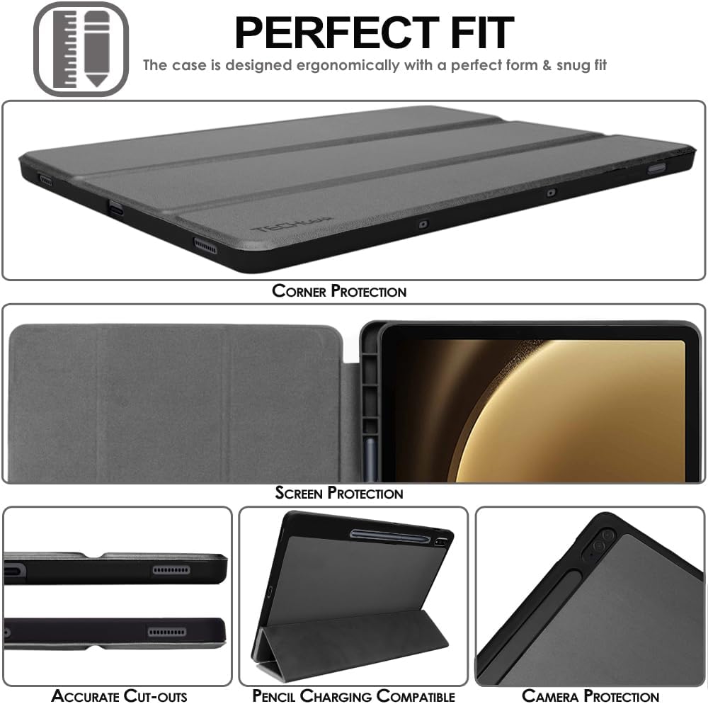[Smart Case] Slim Stand Cover with Auto Sleep/Wake for Samsung Galaxy Tab S9 FE Plus 12.4" (SM-X610 / SM-X616)