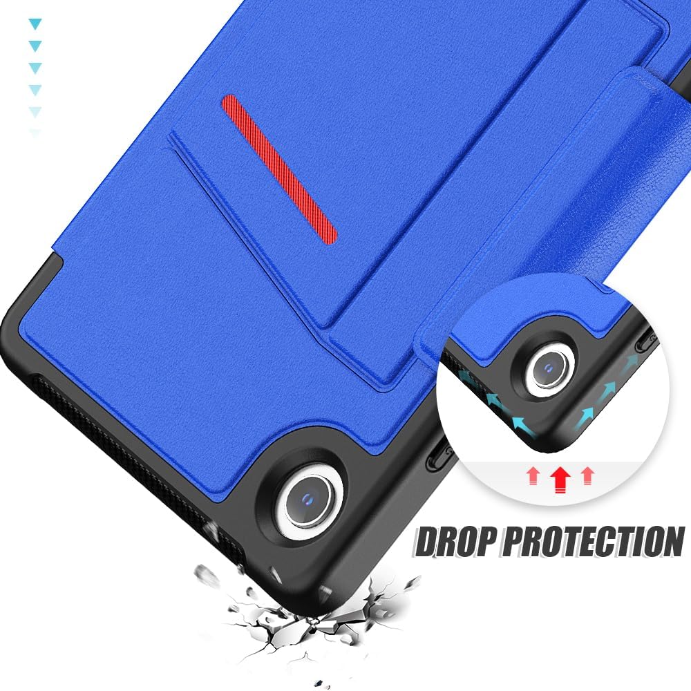 [Enduro Case] Tough Strong Magnetic & Flip Case [Auto Sleep/Wake] Cover with Multi-Angle Stand & Card Slot For Samsung Tab A9 8.7" (SM-X110 / X115)