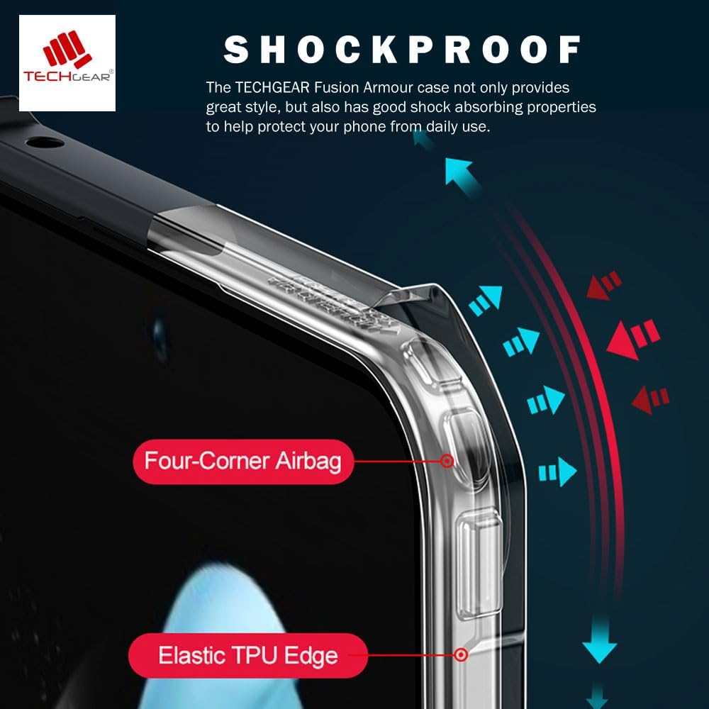 Samsung Galaxy Z Flip 5 Screen Protector & Hinge Case, Premium Fusion Tough Rugged [Hinge Protection Cover] [Screen Protector] Slim Heavy Duty Case