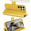 [Wallet Case] Protective Cover with Cash & Card Holder, Stand and Wrist Strap For Samsung Galaxy S24 Ultra