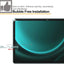Samsung Galaxy Tab S9 FE Plus 12.4" (SM-X610 / SM-X616) Tempered Glass Screen Protectors