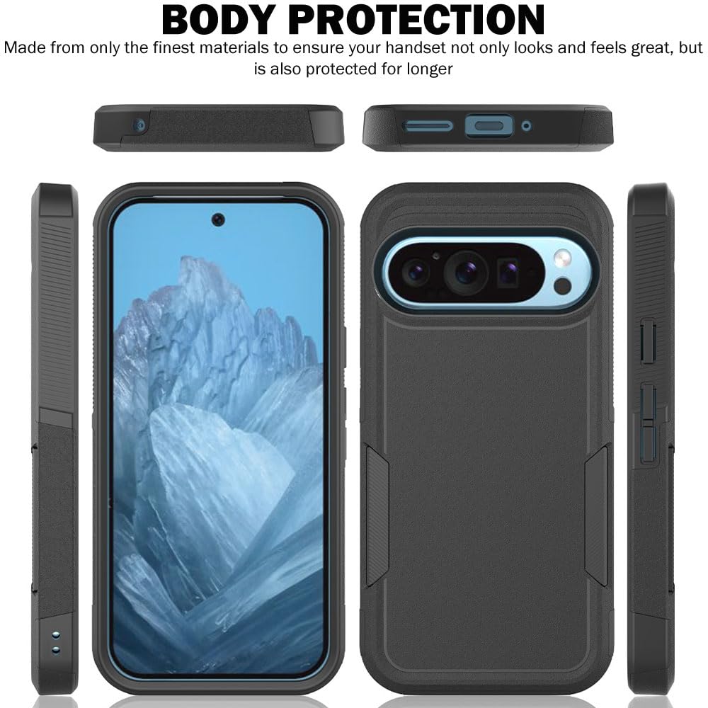 [Fusion Armour] Premium Hybrid Tough Rugged Protective Bumper Case For Google Pixel 9 / Pixel 9 Pro