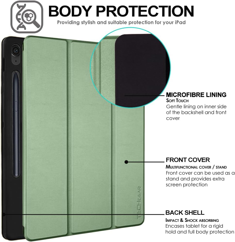 [Smart Case] Slim Stand Cover with Auto Sleep/Wake for Samsung Galaxy Tab S9 FE Plus 12.4" (SM-X610 / SM-X616)